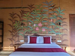 eco bedroom in villa wayanad