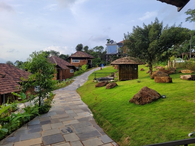 garden and cottages in premium resort in wayanad