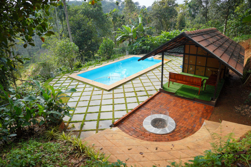 Ananterra Pool side. Aalterra Resort, Wayanad